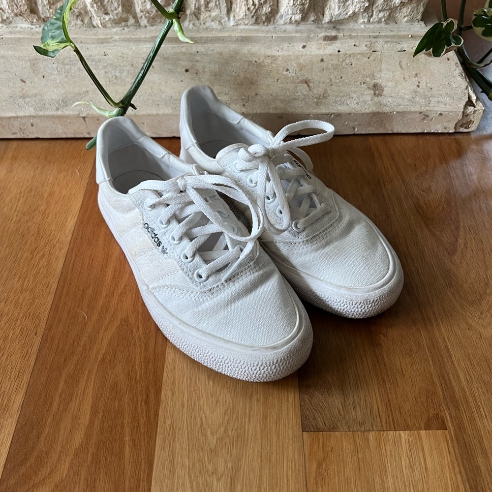 Adidas white sneakers